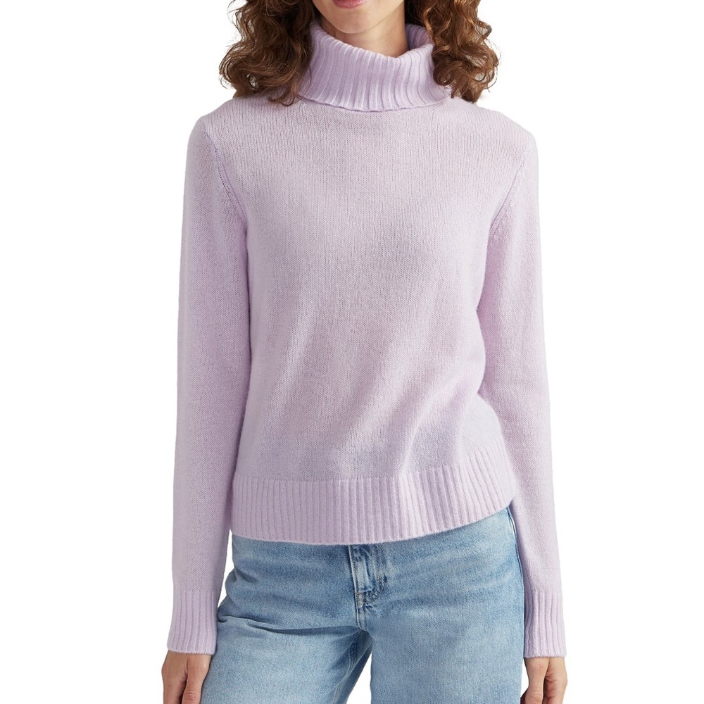 NWT Style Republic Cashmere Turtleneck in Lavender - XS